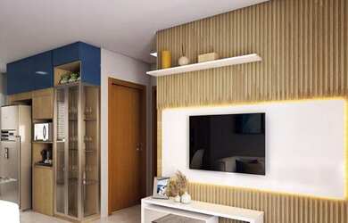 Imagem: A casa em condomínio possui 2 Dormitórios, 1 Suíte, 2 Banheiros