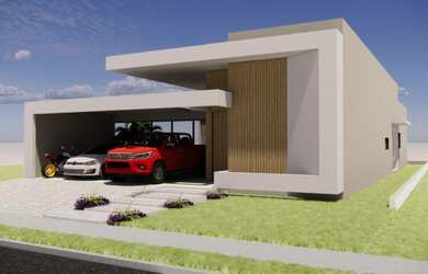 Imagem: A casa em condomínio possui 3 Dormitórios, 3 Suítes, 4 Banheiros