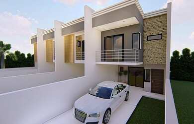 Imagem: A casa possui 3 Dormitórios, 1 Suíte, 2 Banheiros, 2 Vagas