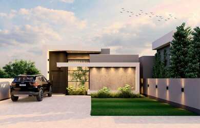 Imagem: A casa possui 3 Dormitórios, 1 Suíte, 2 Banheiros, 2 Vagas