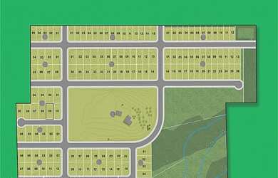 Imagem: O terreno possui 973m² de Área e Imóvel novo e está localizado
