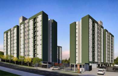 Imagem: O apartamento possui 2 Dormitórios, 1 Banheiro, 1 Vaga na garagem