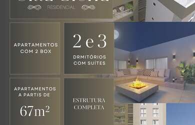 Imagem: O apartamento possui 2 Dormitórios, 1 Suíte, 2 Banheiros