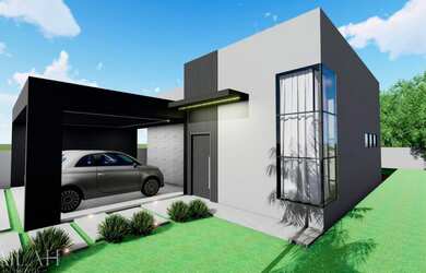 Imagem: A casa possui 3 Dormitórios, 1 Suíte, 2 Banheiros, 2 Vagas