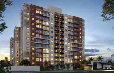 Imagem: O apartamento possui 2 Dormitórios, 1 Suíte, 2 Banheiros