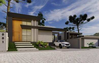 Imagem: A casa possui 3 Dormitórios, 1 Suíte, 2 Banheiros, 3 Vagas