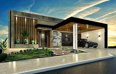 Imagem: A casa em condomínio possui 3 Dormitórios, 1 Suíte, 4 Banheiros