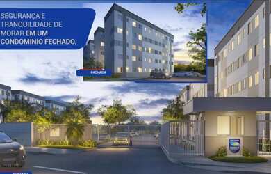 Imagem: O apartamento possui 2 Dormitórios, 1 Banheiro, 1 Vaga na garagem