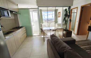 Imagem: O apartamento possui 1 Dormitório, 1 Suíte, 1 Banheiro, 1