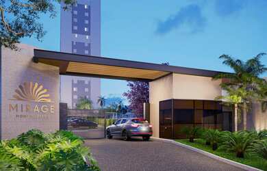 Imagem: O apartamento possui 2 Dormitórios, 1 Banheiro, 1 Vaga na garagem