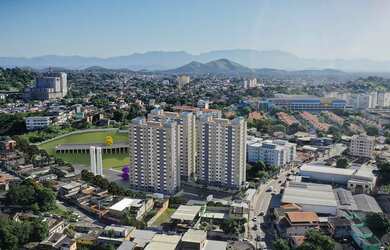 Imagem: O apartamento possui 1 Dormitório, 1 Banheiro, 1 Vaga na garagem
