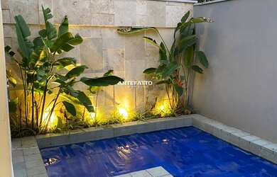 Imagem: A casa em condomínio possui 3 Dormitórios, 1 Suíte, 3 Banheiros