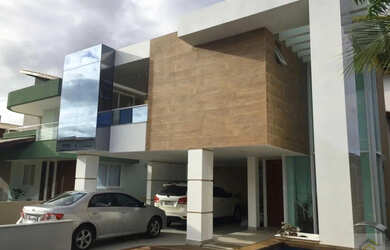 Imagem: A casa em condomínio possui 4 Dormitórios, 4 Suítes, 3 Banheiros