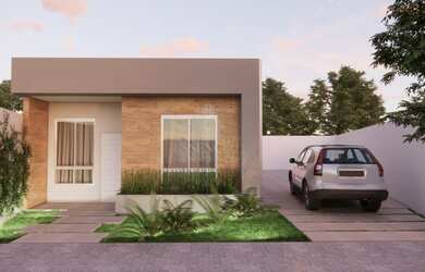 Imagem: A casa possui 2 Dormitórios, 1 Suíte, 1 Banheiro, 1 Vaga na