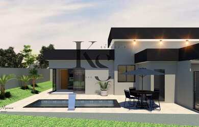 Imagem: A casa possui 3 Dormitórios, 1 Suíte, 6 Vagas na garagem