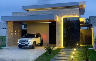 Imagem: A casa em condomínio possui 3 Dormitórios, 3 Suítes, 4 Banheiros