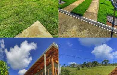 Imagem: A chácara possui 4 Dormitórios, 1 Banheiro, 1 Vaga na garagem