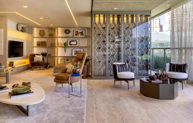 Imagem: O apartamento possui 4 Dormitórios, 3 Suítes, 6 Banheiros