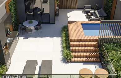 Imagem: O apartamento na cobertura possui 2 Dormitórios, 1 Suíte