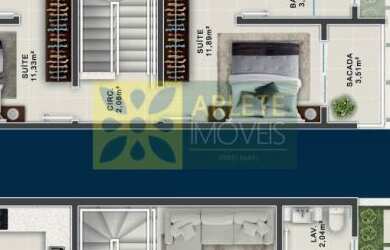 Imagem: A casa possui 2 Dormitórios, 2 Suítes, 3 Banheiros, 2 Vagas