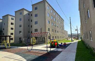 Imagem: O apartamento possui 2 Dormitórios, 1 Banheiro, 1 Vaga na garagem