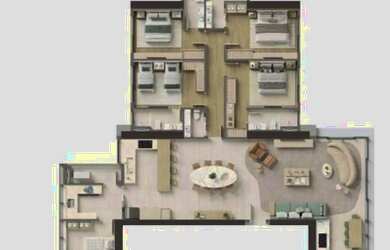 Imagem: O apartamento possui 5 Dormitórios, 7 Banheiros, 5 Vagas na