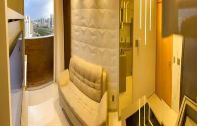 Imagem: O apartamento possui 1 Dormitório, 1 Suíte, 1 Banheiro, 1