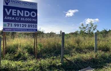 Imagem: O terreno possui 35.147m² de Área e está localizado em Catu