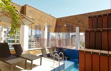 Imagem: O apartamento na cobertura possui 4 Dormitórios, 4 Suítes