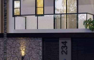 Imagem: A casa possui 3 Dormitórios, 3 Suítes, 4 Banheiros, 1 Vaga