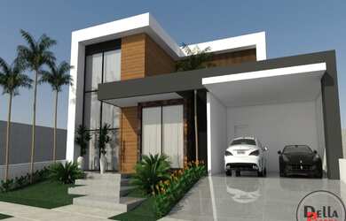 Imagem: A casa em condomínio possui 4 Dormitórios, 4 Suítes, 4 Banheiros