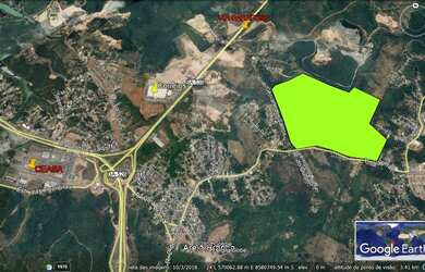 Imagem: O terreno possui 700000m² de Área Privada e está localizado