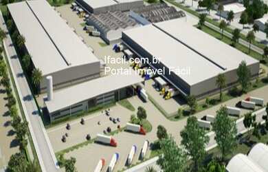 Imagem: O depósito possui 153.000m² de Área, 78.404m² de Área Privada