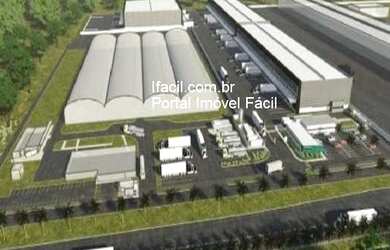 Imagem: O depósito possui 144.125m² de Área, 36.397m² de Área Privada