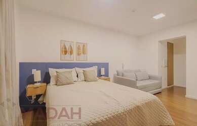 Imagem: O studio possui 1 Dormitório, 1 Suíte, 1 Banheiro, 33m² de
