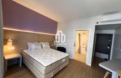Imagem: O studio possui 1 Dormitório, 1 Suíte, 1 Banheiro, 36m² de