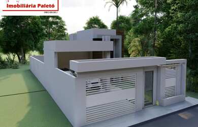 Imagem: A casa possui 2 Dormitórios, 1 Suíte, 3 Banheiros, 2 Vagas