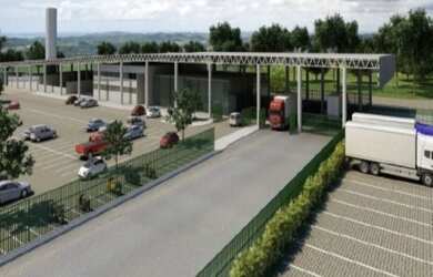 Imagem: O depósito possui 260.000m² de Área, 170.000m² de Área