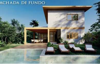 Imagem: A casa em condomínio possui 5 Dormitórios, 5 Suítes, 2 Vagas