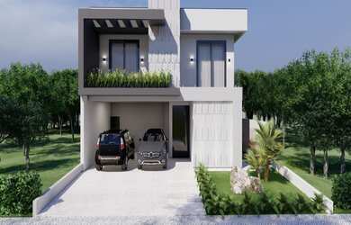 Imagem: A casa em condomínio possui 5 Dormitórios, 5 Suítes, 7 Banheiros