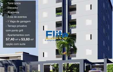 Imagem: O apartamento possui 2 Dormitórios, 1 Suíte, 2 Banheiros