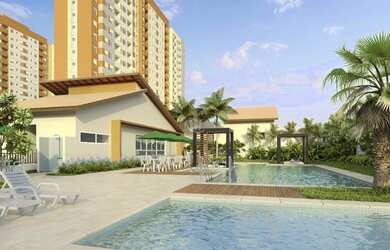 Imagem: O apartamento possui 2 Dormitórios, 1 Banheiro, 1 Vaga na garagem