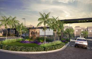 Imagem: A casa em condomínio possui 3 Dormitórios, 1 Suíte, 2 Banheiros