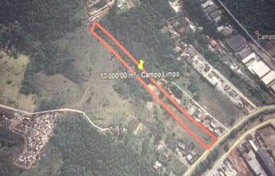 Imagem: O terreno possui 10.000m² de Área Privada e está localizado