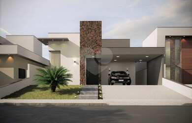 Imagem: A casa possui 2 Dormitórios, 1 Suíte, 3 Banheiros, 2 Vagas