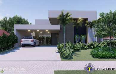 Imagem: A casa em condomínio possui 3 Dormitórios, 3 Suítes, 420m²