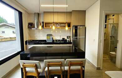 Imagem 4: Flat novo apenas 120 metros da praia para locação em Juquehy Lúcio...