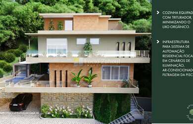 Imagem: A casa em condomínio possui 5 Dormitórios, 5 Suítes, 7 Banheiros