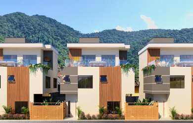 Imagem: A casa em condomínio possui 4 Dormitórios, 4 Suítes, 5 Banheiros