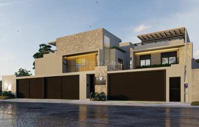 Imagem: A casa em condomínio possui 5 Dormitórios, 5 Suítes, 6 Banheiros